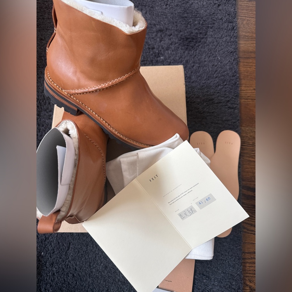 FEIT Shearling Boot Limited Addition Men’s Leather Tan Boots